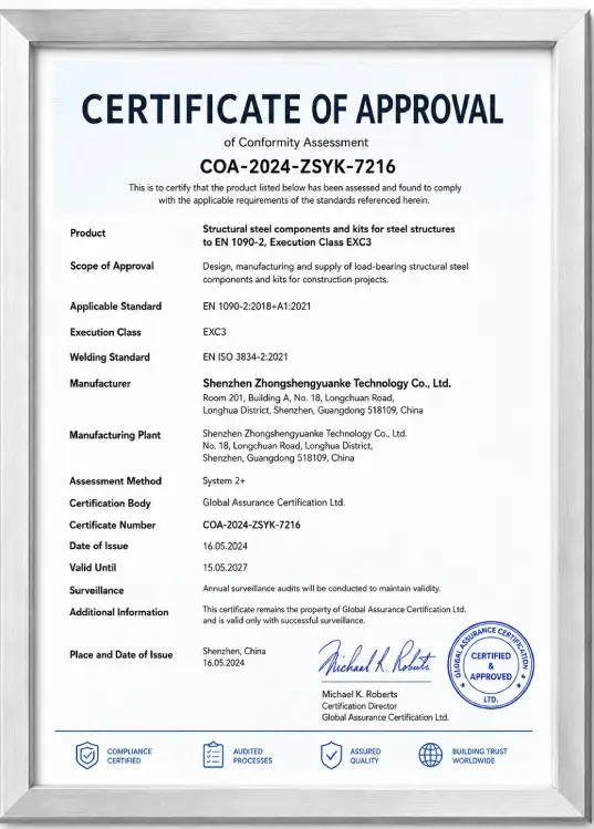 Certification document 7