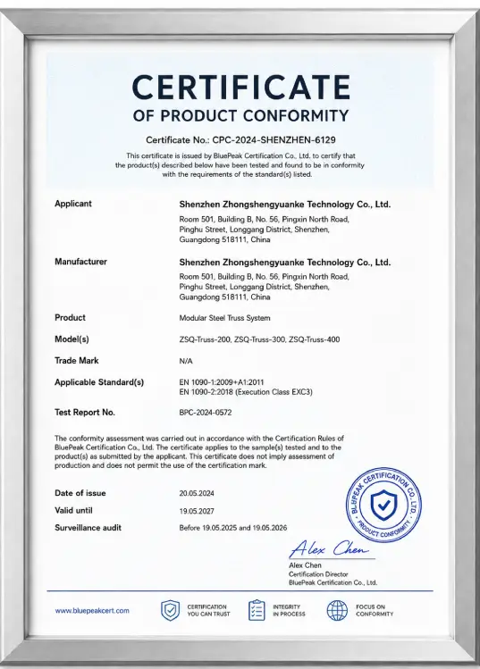 Certification document 9